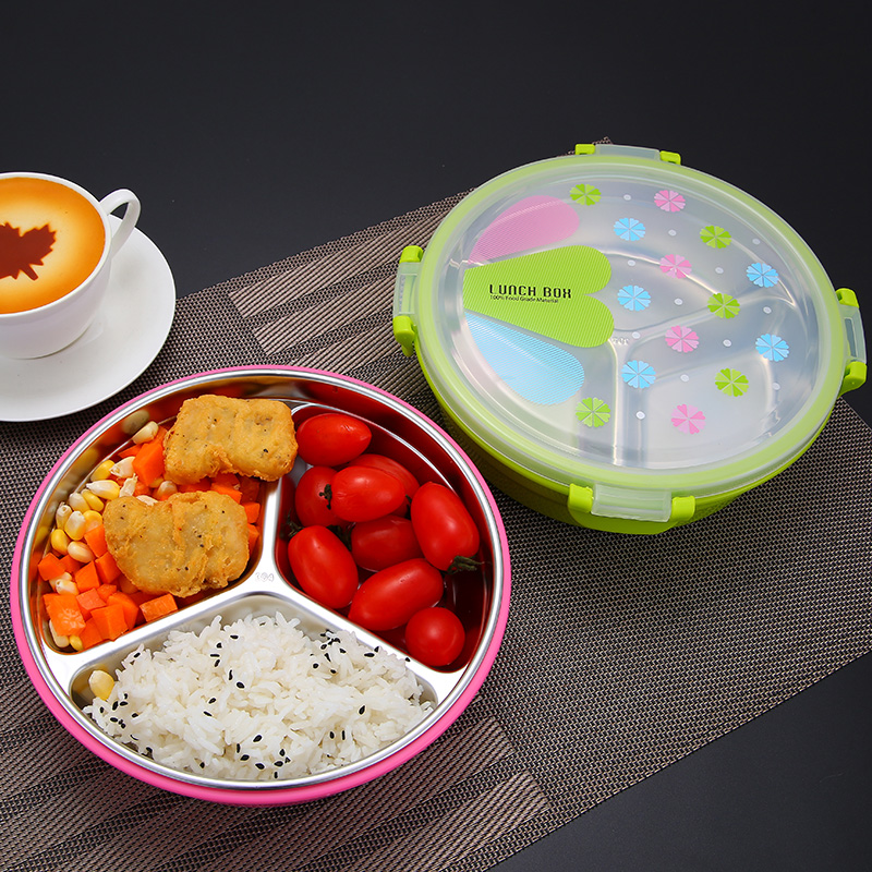 ステンレス製仕切り保温弁当箱