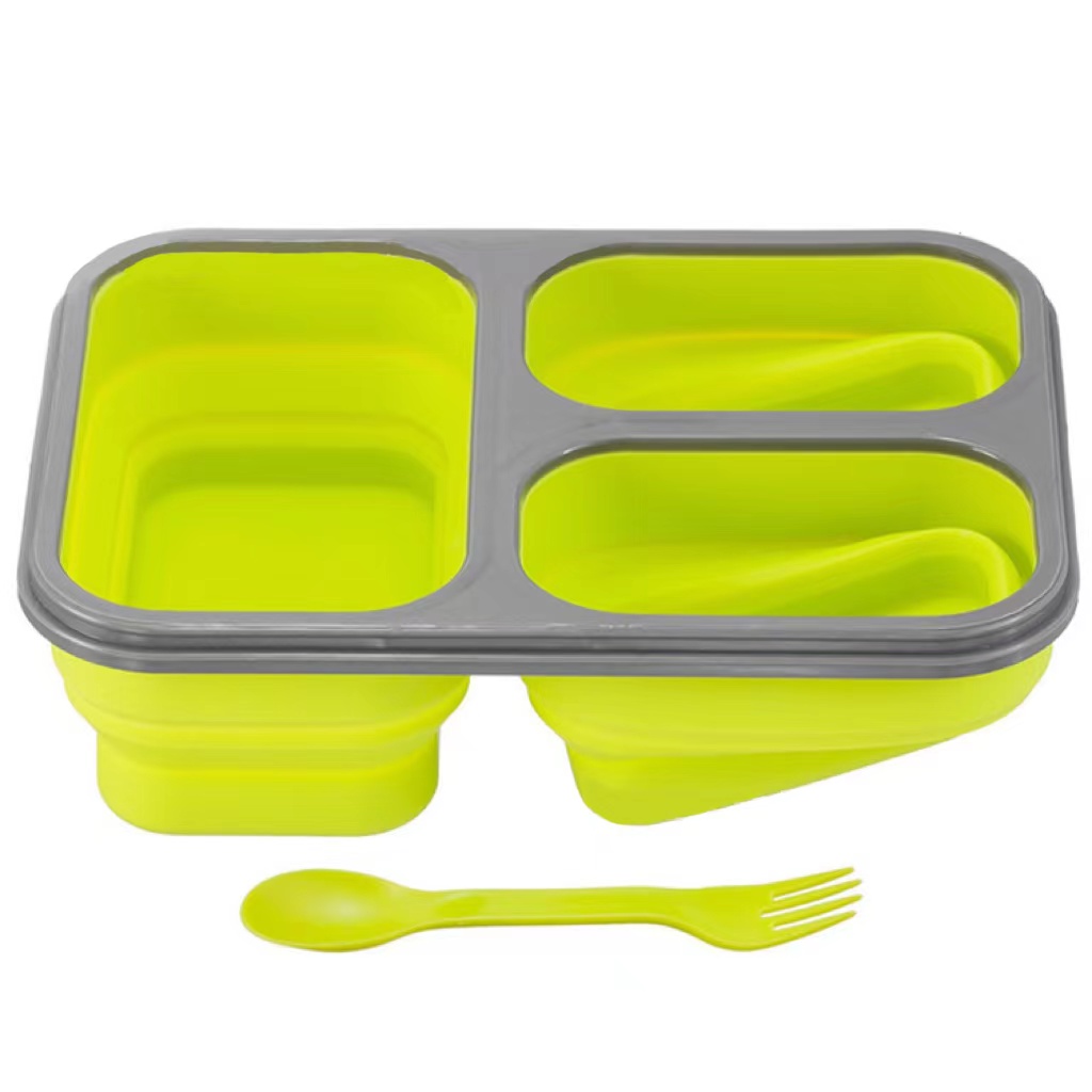 折りたたみ式スプーン付き携帯弁当箱