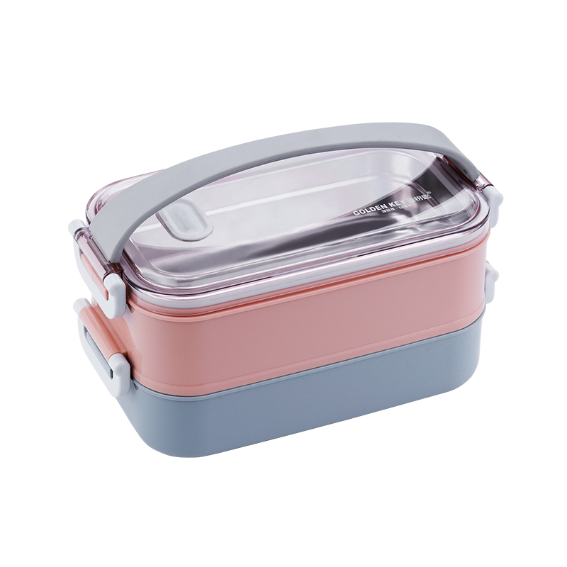 二段式ステンレス製保温弁当箱