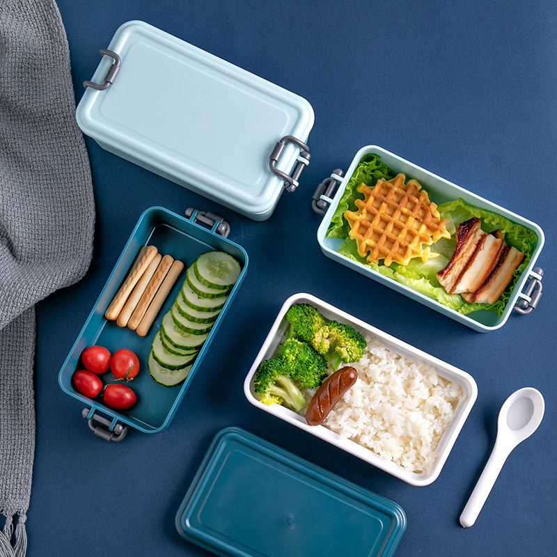 持ち手付き二段式ランチボックス