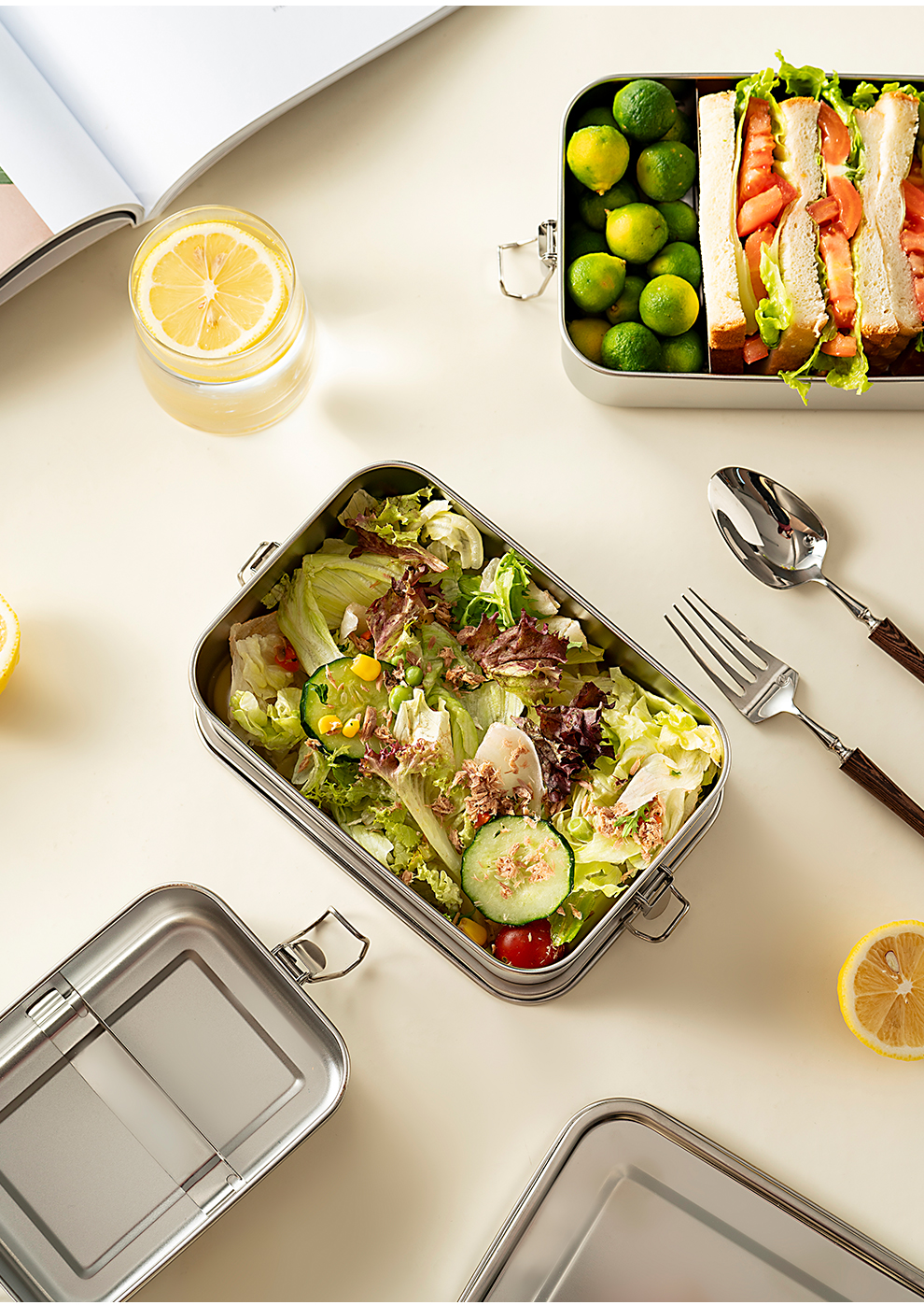 ステンレス製密閉弁当箱