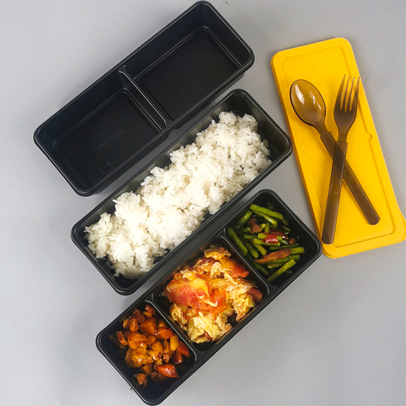 弁当箱 三段重ね多層式縦型弁当箱