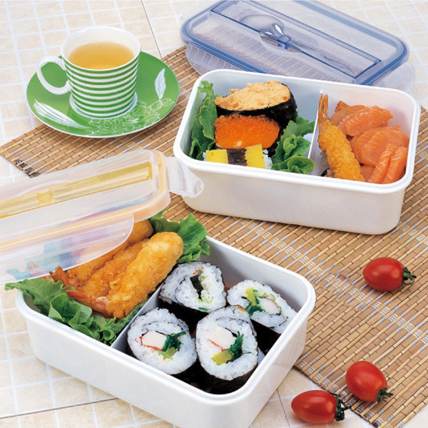 カトラリー収納付きスリム弁当箱