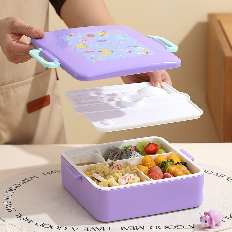 仕切り付き電子レンジ対応子供用弁当箱