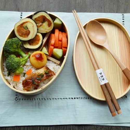 天然木製曲げわっぱ保温弁当箱