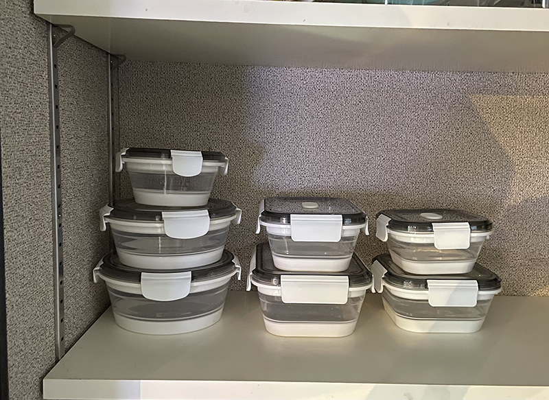 折りたたみシリコン保存容器レンジ対応弁当箱丸型