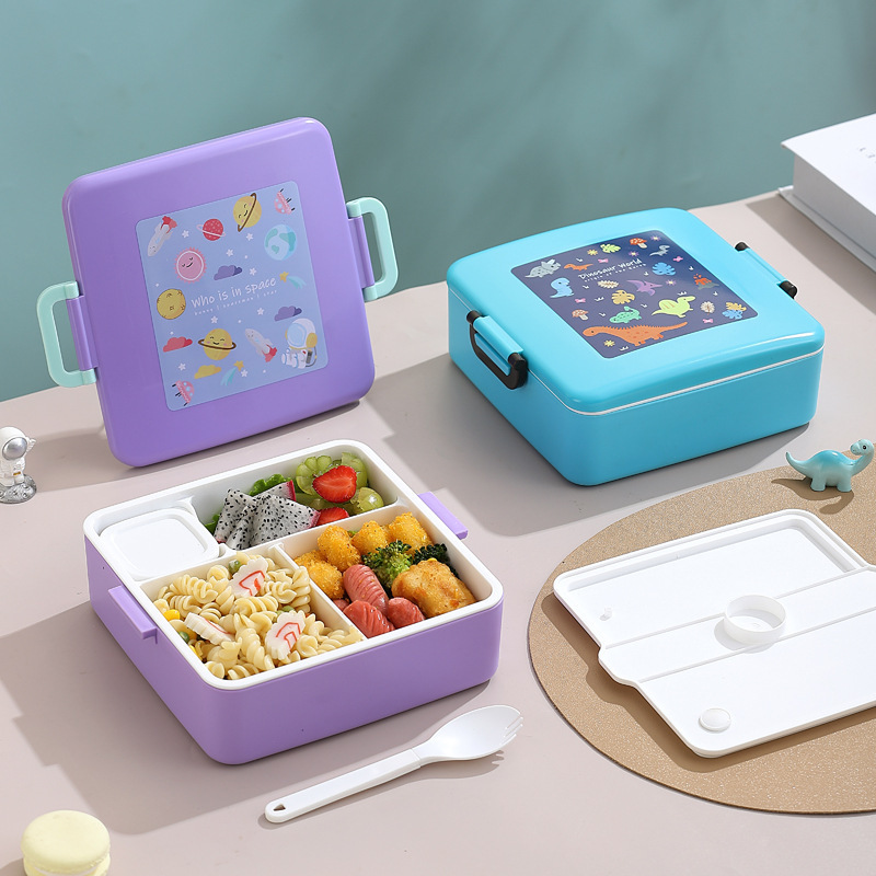 仕切り付き電子レンジ対応子供用弁当箱