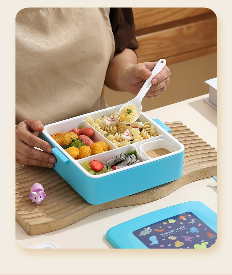 仕切り付き電子レンジ対応子供用弁当箱