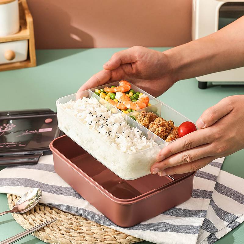 仕切り付き電子レンジ対応弁当箱