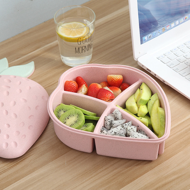 果物型仕切り付き弁当箱