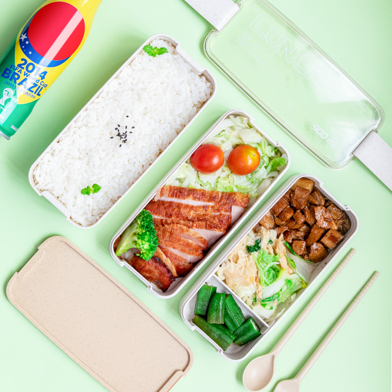 仕切り付き3段弁当箱