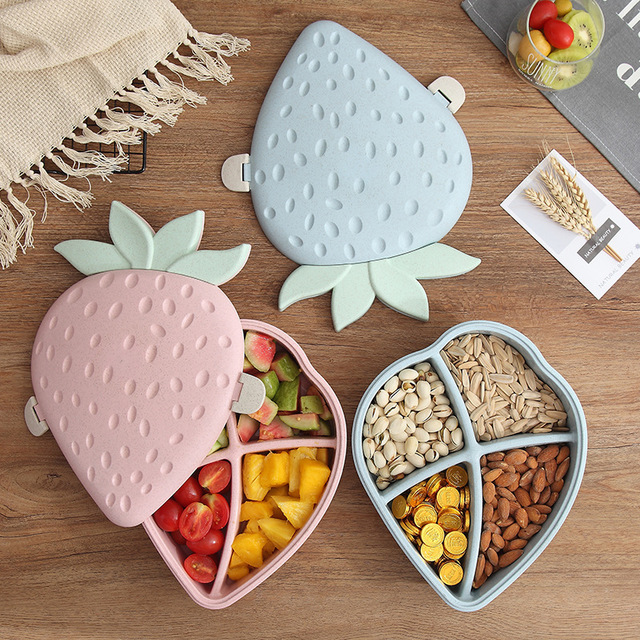 果物型仕切り付き弁当箱