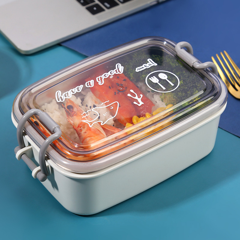 ステンレス製保温密閉スリム弁当箱