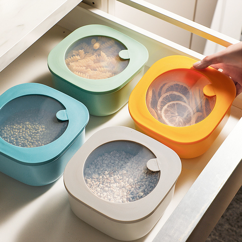 積み重ね式円形スリム保存容器