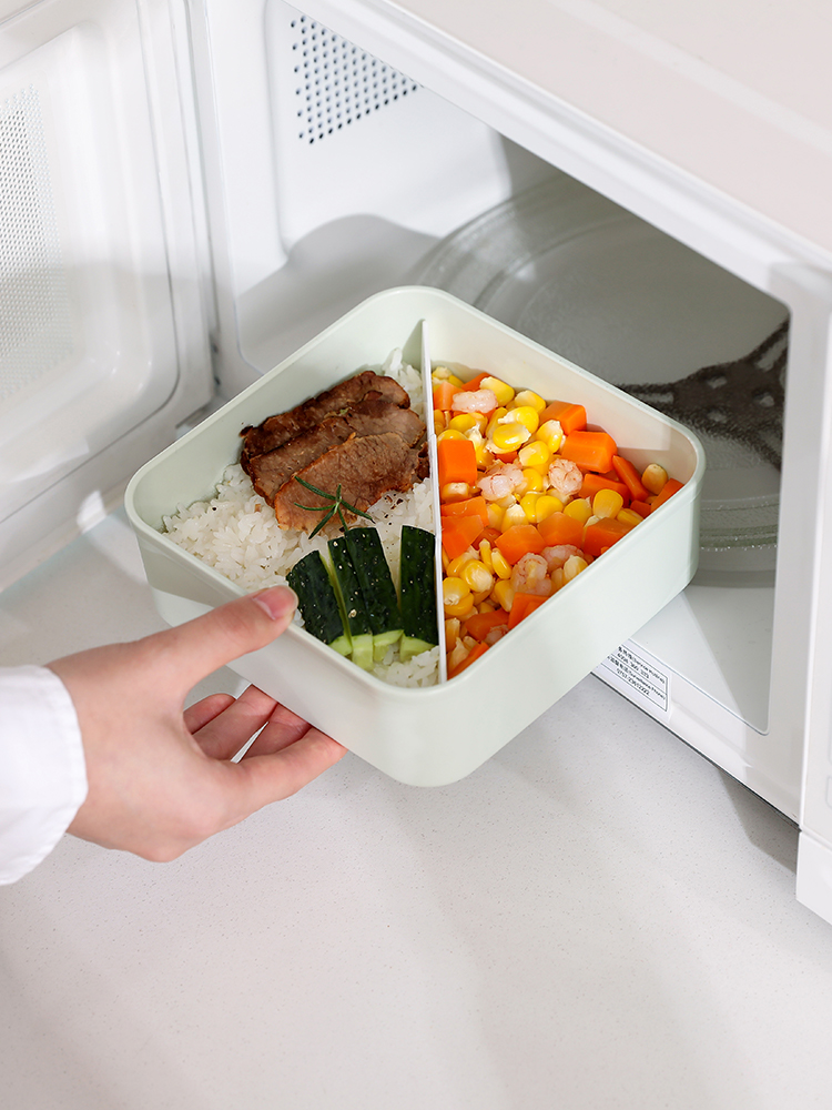 仕切り付き電子レンジ対応弁当箱