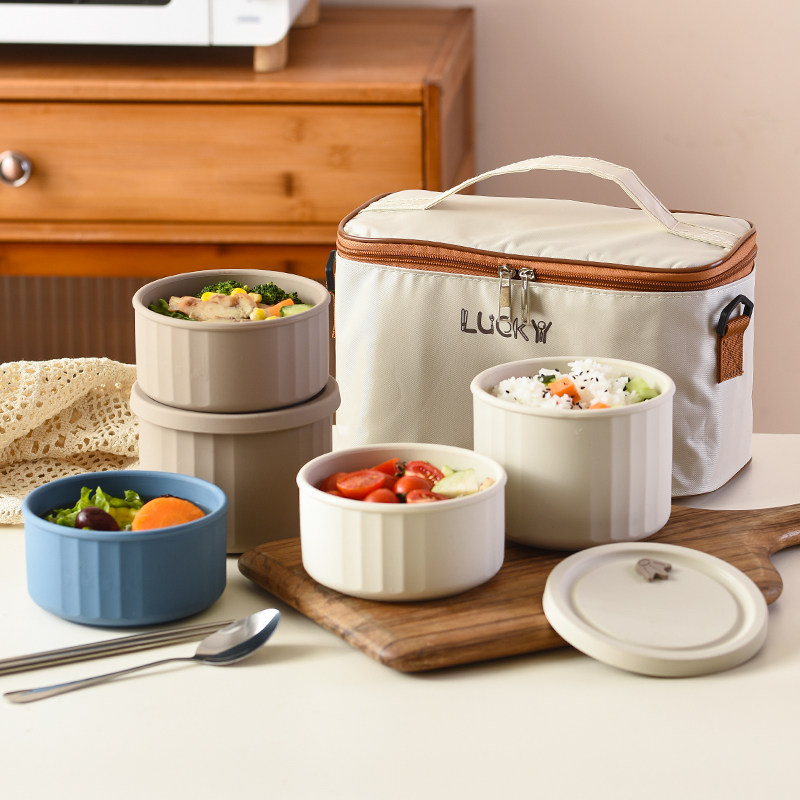 保温バッグ付きレンジ対応弁当箱