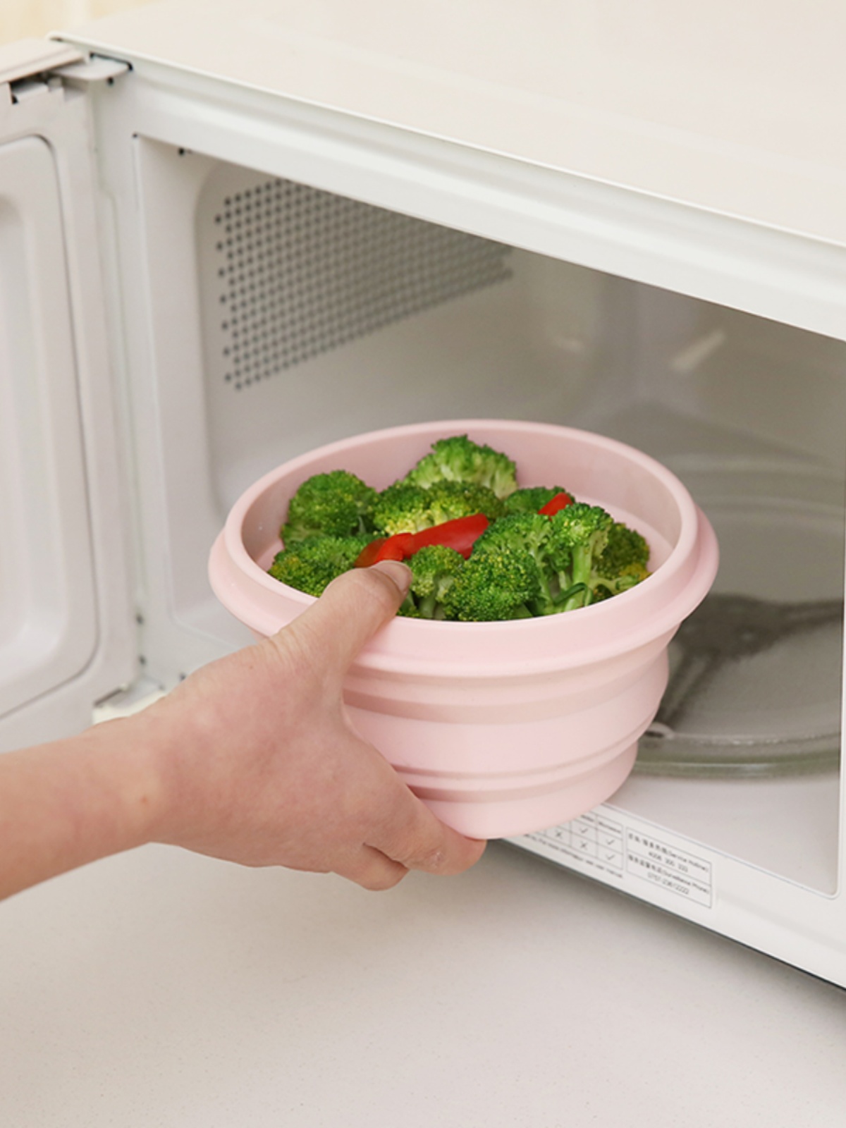 折りたたみ式シリコン製携帯用弁当箱