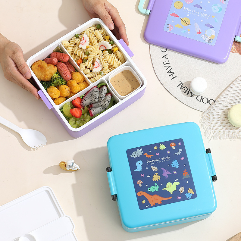 仕切り付き電子レンジ対応子供用弁当箱
