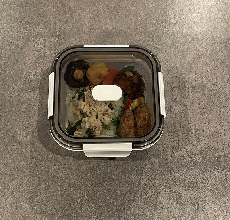 折りたたみ式レンジ対応弁当箱シリコン角型保存容器