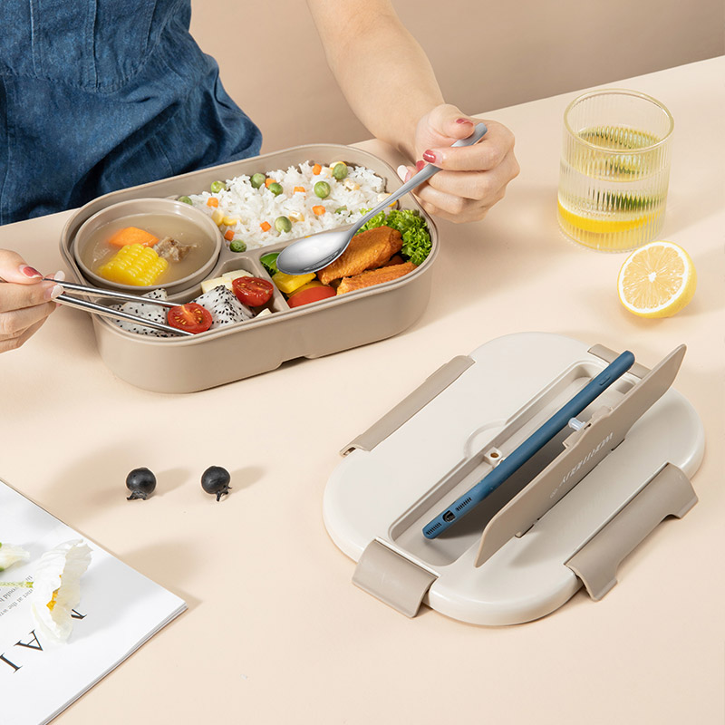 仕切り付き電子レンジ対応弁当箱