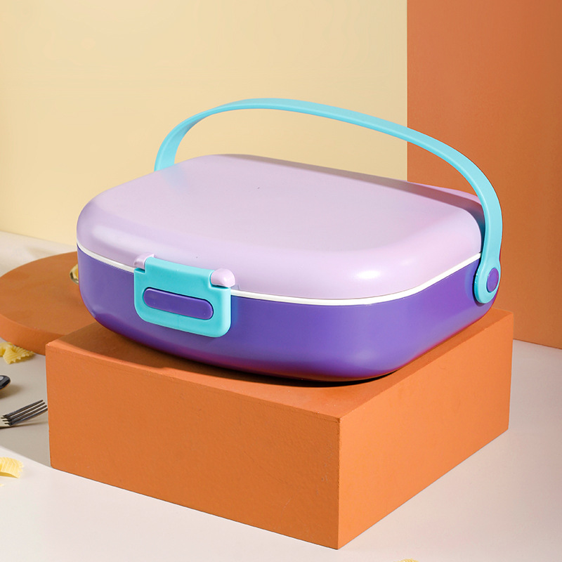 取っ手付き多段仕切りスリム弁当箱