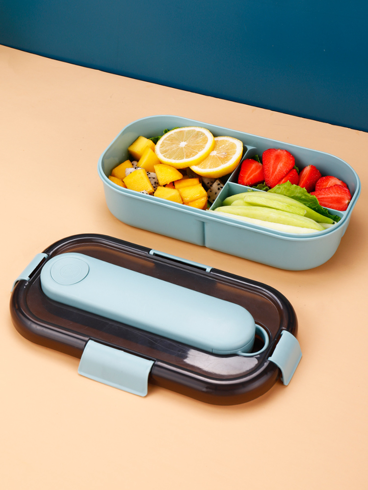 多層仕切り付き密封スリム弁当箱