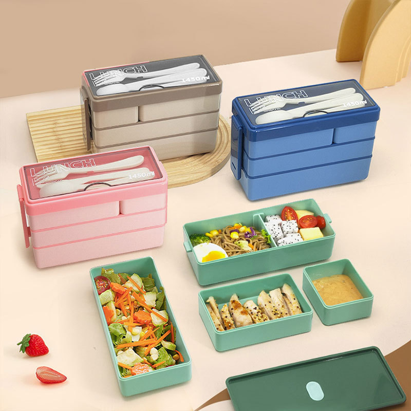 三段重ね縦型弁当箱