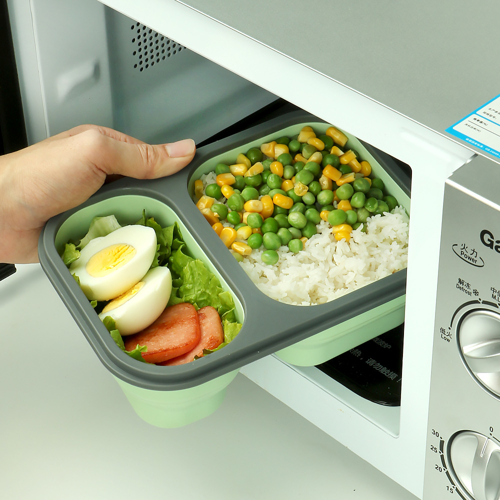 仕切り付き電子レンジ対応弁当箱