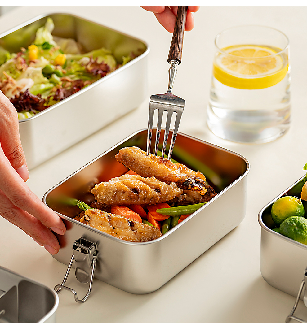 ステンレス製密閉弁当箱