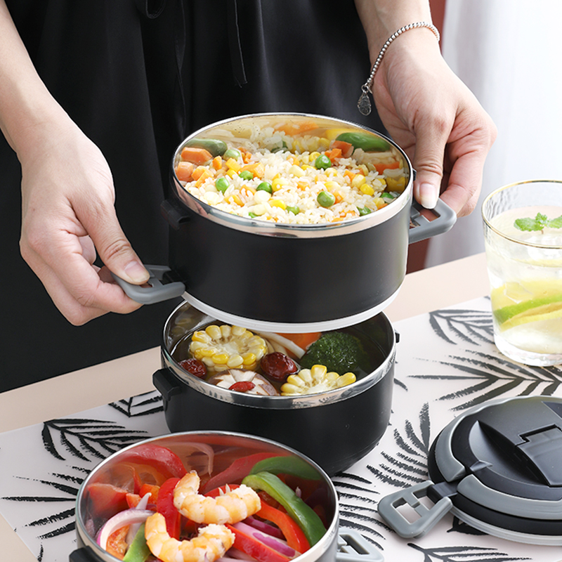 多層式真空断熱保温弁当箱