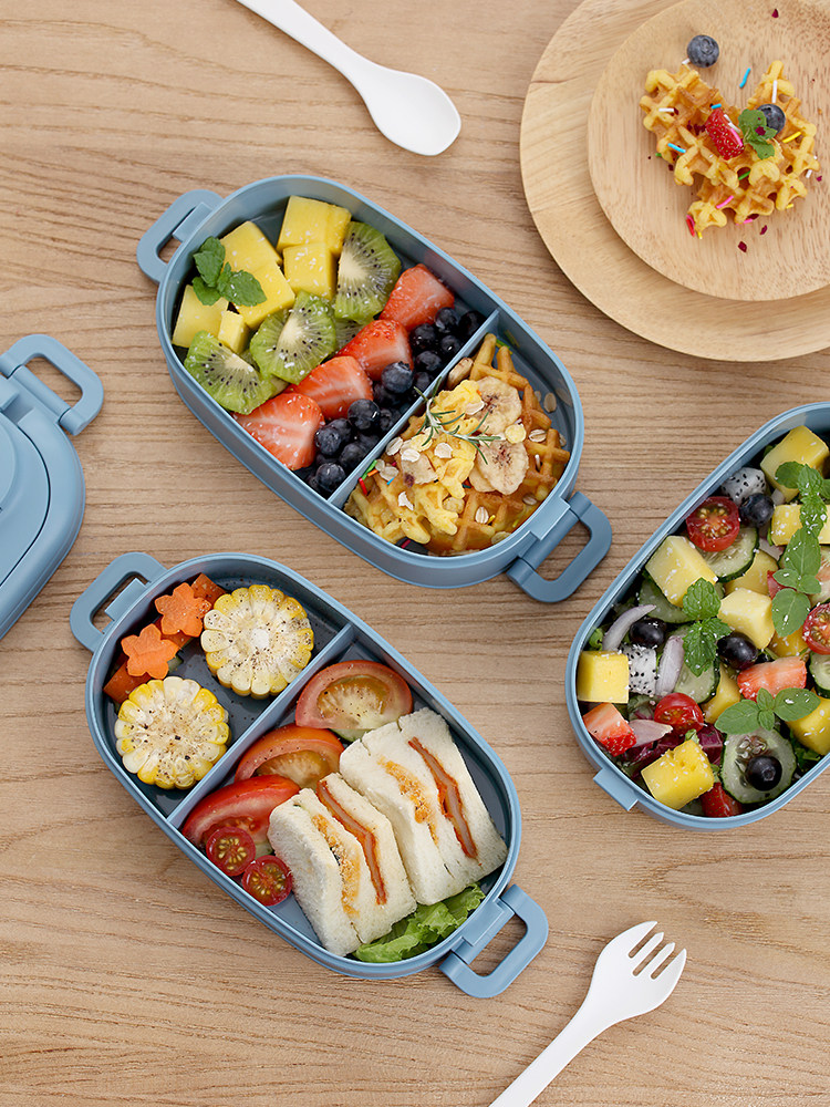 電子レンジ対応仕切り付きスリム弁当箱