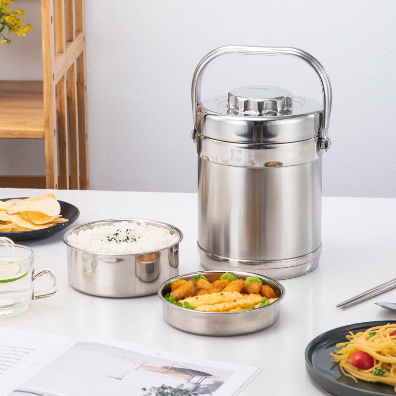 ステンレス製多段式保温ランチジャー