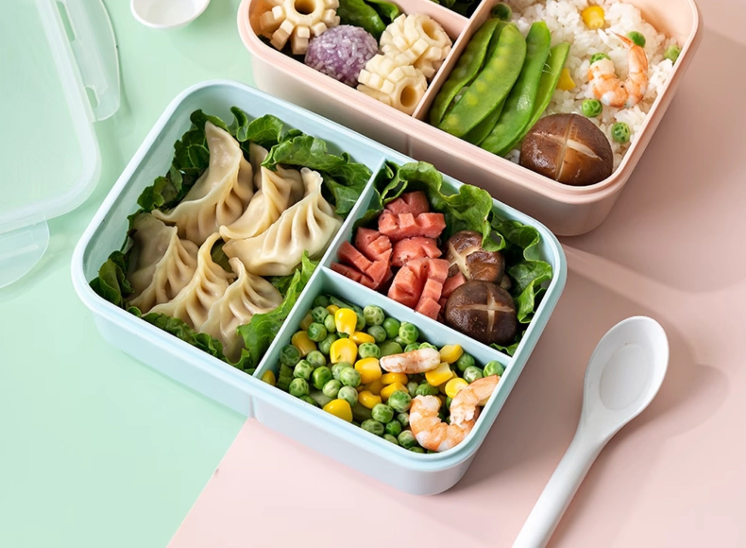 仕切り付き密閉式電子レンジ対応弁当箱