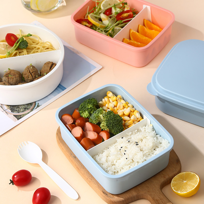 二段式仕切り付きスリム弁当箱