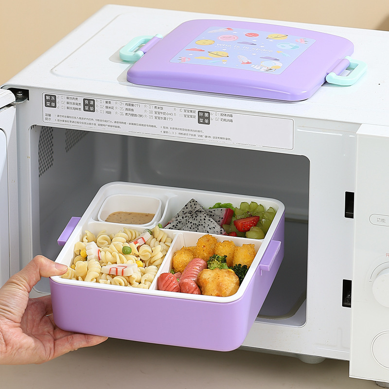 仕切り付き電子レンジ対応子供用弁当箱