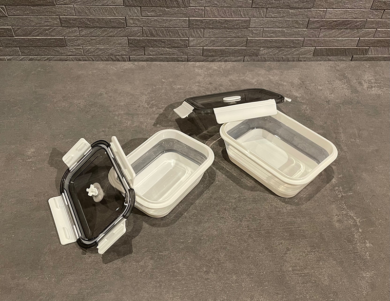 折りたたみ式レンジ対応弁当箱 シリコン保存容器