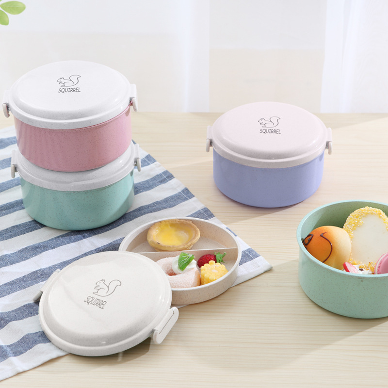丸型多段式スリム弁当箱