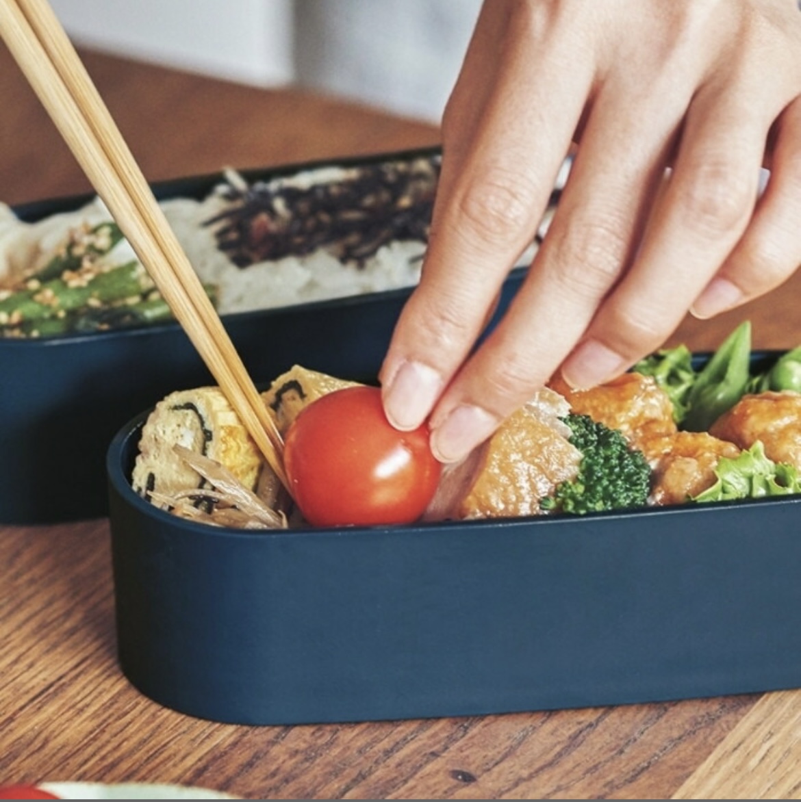 楕円形スリム弁当箱