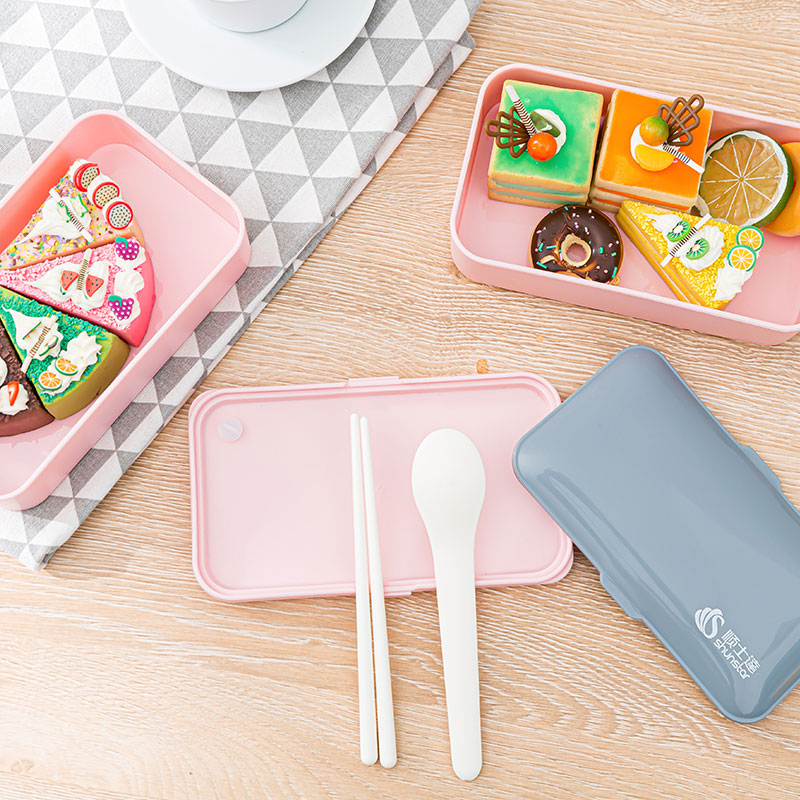 専用箸付き積み重ね式2段弁当箱