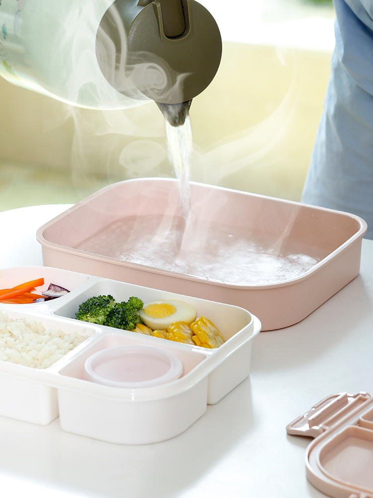 仕切り付き電子レンジ対応弁当箱