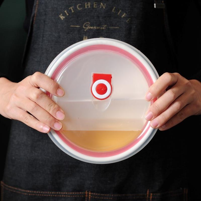 三段仕切り付き電子レンジ対応弁当箱