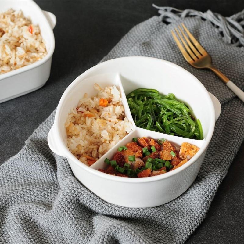 三段仕切り付き電子レンジ対応弁当箱