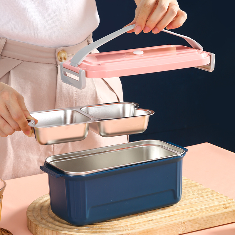 二段式ステンレス保温弁当箱