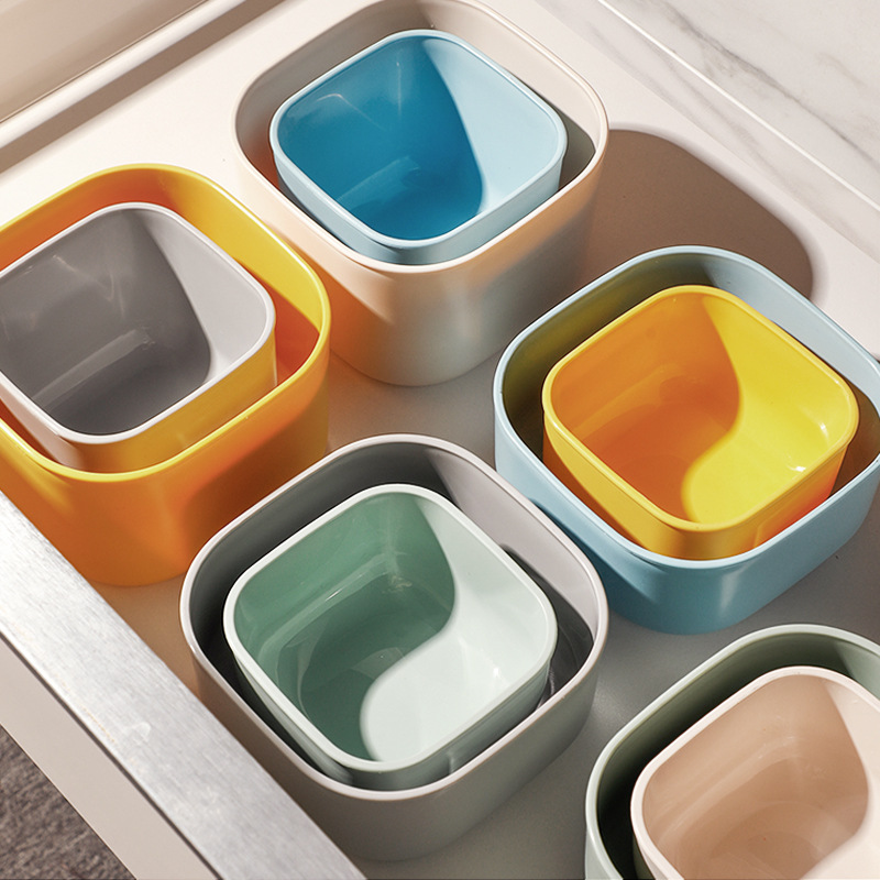 積み重ね式円形スリム保存容器