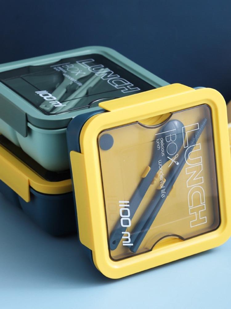 仕切り付きスリム弁当箱セット