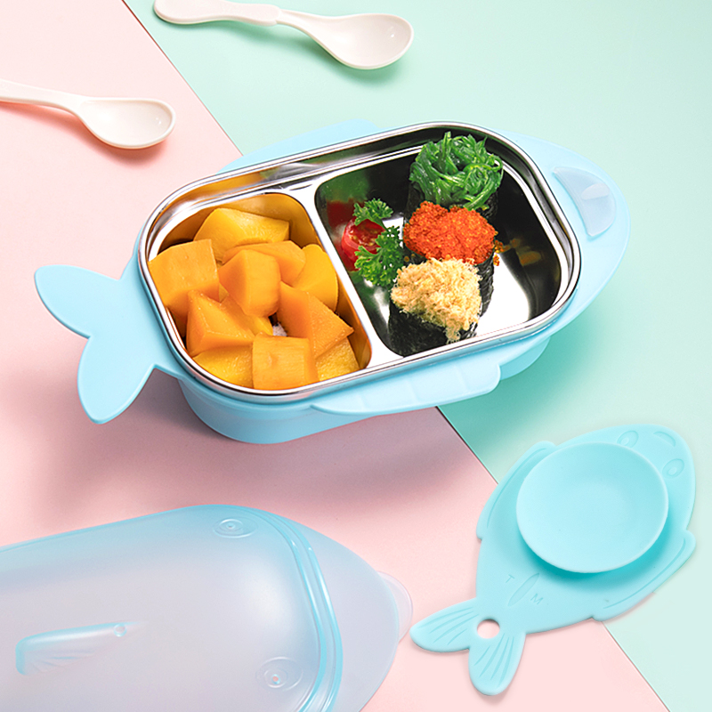 魚型取っ手付き保温弁当箱