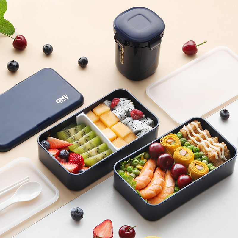 多機能仕切り付き二段式弁当箱