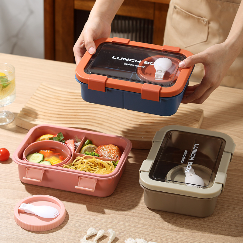 専用スプーン付きスリム弁当箱