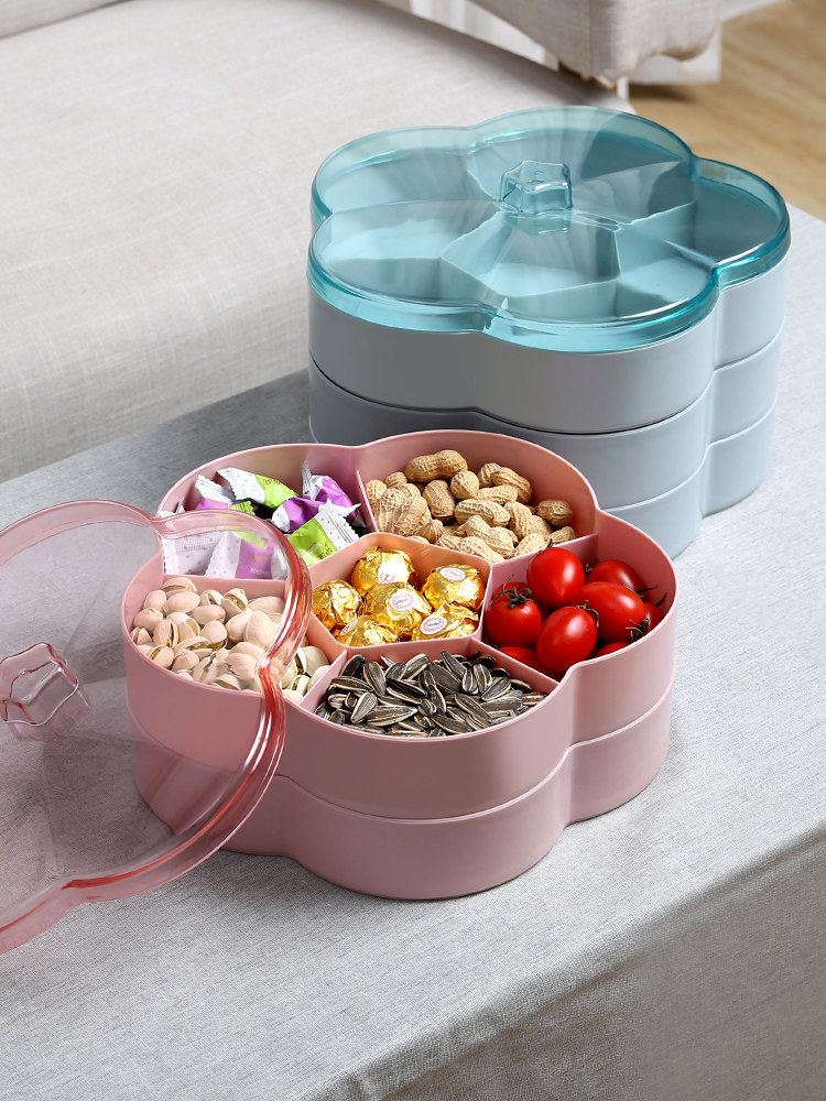 弁当箱 花型分格式おやつ収納弁当箱