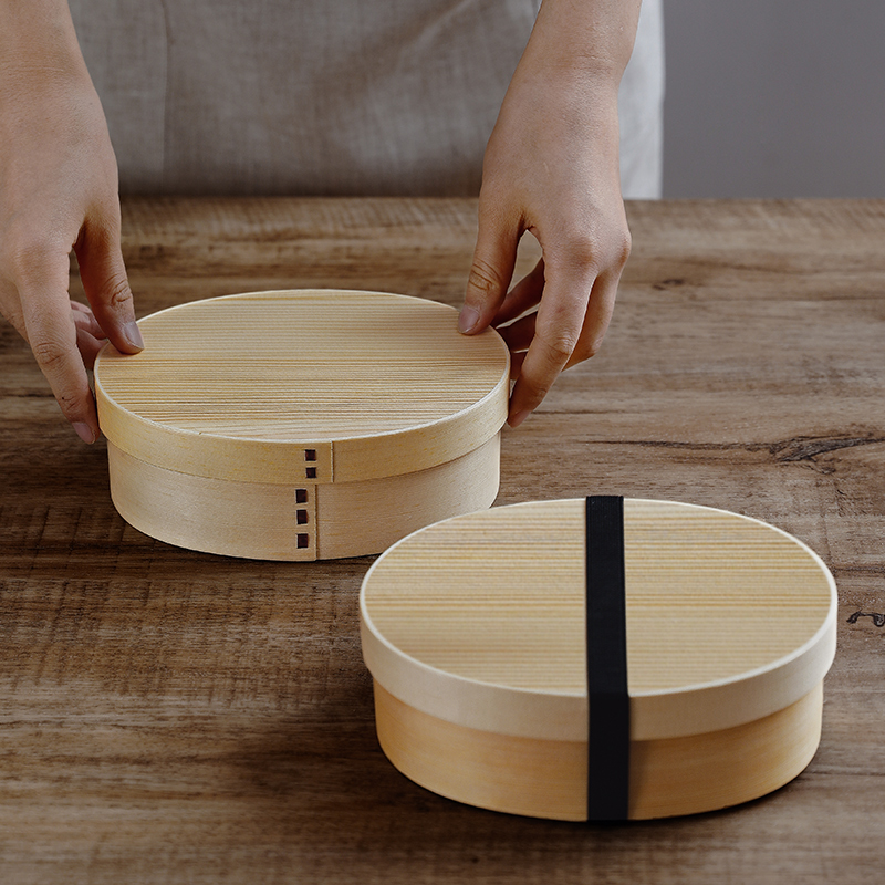 天然木製弁当箱